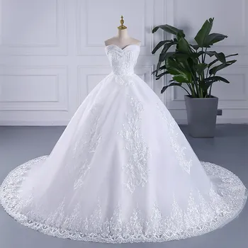 Lace Frisados De Cristal Vestidos De Casamento Novo Plus Size Fora Do Ombro Do Vestido De Casamento Bonito Laço No Pescoço África Estilo De Vestido De Noiva