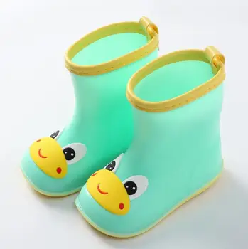 2023 Clássico infantil Sapatos de Borracha do PVC de Bebê Crianças dos desenhos animados Sapatos Sapatos de Água de Chuva Impermeável Botas de Bebê Menina Menino Rainboots