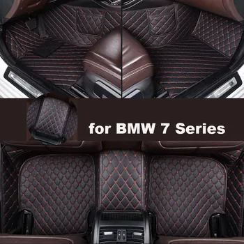 Autohome Carro Tapetes Para o BMW Série 7 2016-2018 Ano Versão Atualizada do Pé Coche Acessórios Tapetes