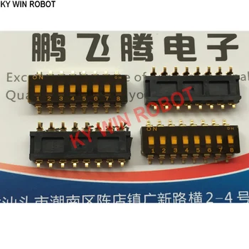 1PCS Original Japonês COPAL CFS-0800TB de discagem interruptor de código de 8 bits patch 2.54 campo plano de discagem do código de