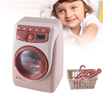 YH129-3SE Família Simulação Eléctrica, Máquina de Lavar roupa para Crianças, Pequenos Eletrodomésticos de Cozinha, Brinquedos, Kit Para Meninos E Meninas