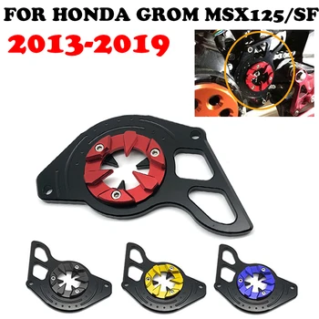 Moto Cadeia de Protecção Tampa do Pinhão de Motor, Protetor de Guarda de Acessórios Para Honda Grom MSX125 MSX 125SF 2013-2019