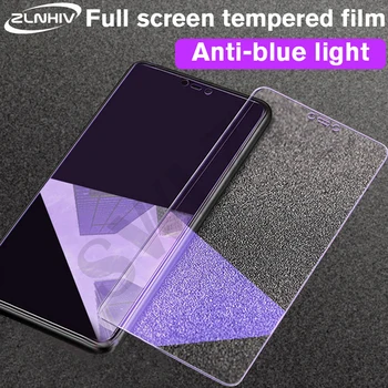ZLNHIV 9H Anti Luz Azul para iPhone 11 12 mini pro MAX SE de 2020 vidro temperado X XR XS 6 6 7 8 plus telefone protetor de tela do Filme