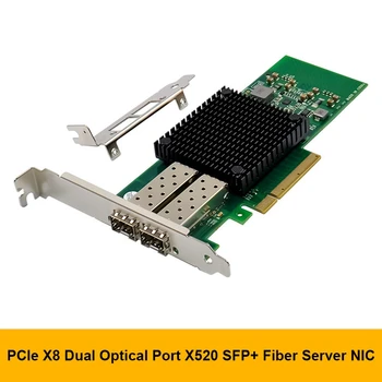 ABGZ-X520-DA2, PCI-E X8 Dupla-Porta de Adaptador de Rede 10G SFP+para Servidor de Rede, Cartão de E10G42BTDA Rede de Fibra Óptica do Cartão