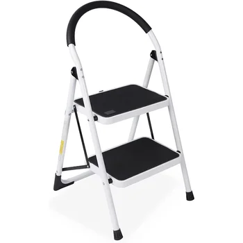 SUGIFT 2 Etapa Escada Dobrável escadinha com Anti-Derrapante Pedal da Escada de Aço para uso Doméstico, Cozinha e Escritório tamborete de etapa