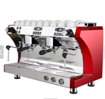 Profissional Kaffeemaschine Máquina De Café Italiana E61 Grupo De Duas Semi-Automática Comercial De Café E Máquina De Café Expresso Na China