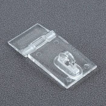 5 Conjunto de Acrílico Mini Dobradiça Hasp para Portas Mini Caixa de Jóias de Plástico Hasp Fivela de Limpar Caixa de Dobradiça Trava do Ferrolho Bloqueio Dobradiça Trava Fivelas