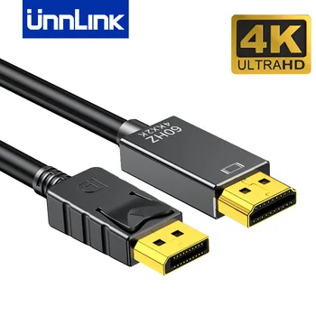 UNNLINK DP Para Cabo HDMI 4K60HZ DisplayPort homens de Vídeo HDMI Cabo de Áudio Adaptador Para Computador Portátil TELEVISÃO Projetor Monitor
