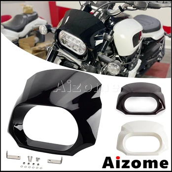 Plástico ABS de Moto Carenagem Tampa Para Harley Sportster S 1250 RH1250S pára-brisa Frontal, Faróis Máscara Moldura Capuz 2021 2022