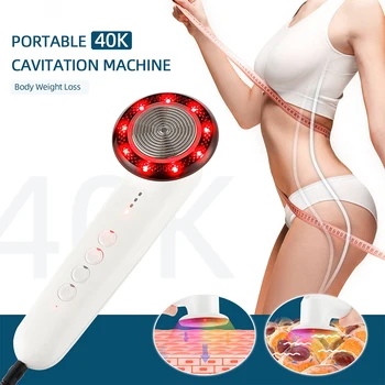 Elétrica Estimulador Muscular 40K Cavitação ultra-Sônica do Emagrecimento do Corpo da Máquina LED Terapia Celulite e da Gordura Corporal Massageador Vibrador