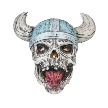 Halloween Feio Máscara de Látex Pirata Viking Helmet Crânio Jogar Ghost e Engraçado Cabeça