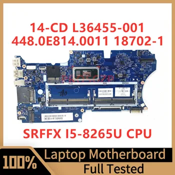 L36455-001 L36455-601 L37630-001 Para HP 14-CD Portátil placa-Mãe 448.0E814.0011 18702-1 Com SRFFX I5-8265U de CPU de 100% Testado Bom
