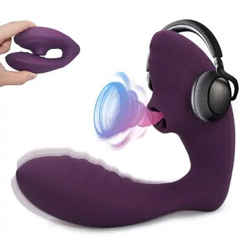 Vagina Chupar o Vibrador 10 Velocidades de Vibração de Ventosa Oral de Sucção Estimulador de Clitóris Brinquedo Erótico para Mulheres ual de bem-estar