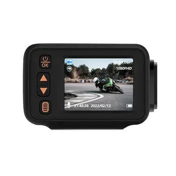 Impermeável Motocicleta DVR Camera Frontal Vista Traseira Lente Dupla USB 2 polegadas de Tela 1080P/720P Dashcam Gravador de Vídeo Com Suporte do Interruptor