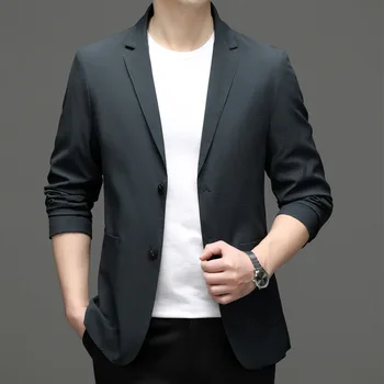 6946-2023 Homens de terno terno primavera novo profissional de negócios dos homens jaqueta de terno casual versão coreana do terno