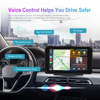 7 Polegadas 2.5 Din Car Multimedia Player Carplay Android Auto Autoradio Bluetooth Estéreo de Carro da área de Trabalho do Monitor de Transmissor FM Carro de Carpegiani