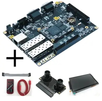 XILINX Artix-7 A7 FPGA Conselho de Desenvolvimento XC7A100T Ethernet 2SFP RS232 VGA ALINX Marca (Placa +JTAG Carregador +Câmera/7