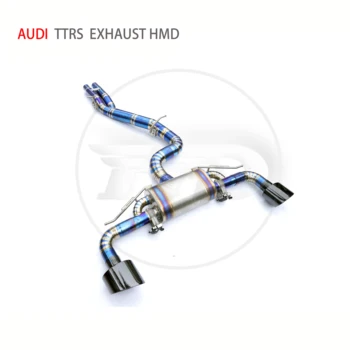 Liga de titânio Tubo de Escape Colector de tubo de água é Adequado para a Audi TTRS Auto Modificação Eletrônico da Válvula