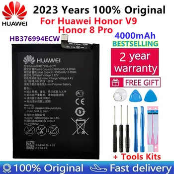 Original HB376994ECW Bateria do Telefone Para o Huawei Honor 8 Pro / Honra V9 DUK-AL20 DUK-TL30 4000mAh Baterias+Kits de ferramentas