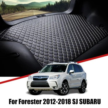 Couro de Carro Esteiras Tronco Para Subaru Forester SJ 2012 2013 2014 2015 2016-2018 Piso impermeabilizado Almofadas Bandeja de Carga do Forro Acessórios