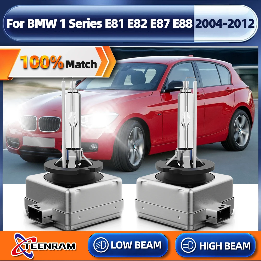 2Pcs 35W D1S Lâmpada de Farol Lâmpada HID Luz de Carro 6000K Automático de Luz Para o BMW Série 1 E81 E82 E87 E88 2004-2008 2009 2010 2011 2012
