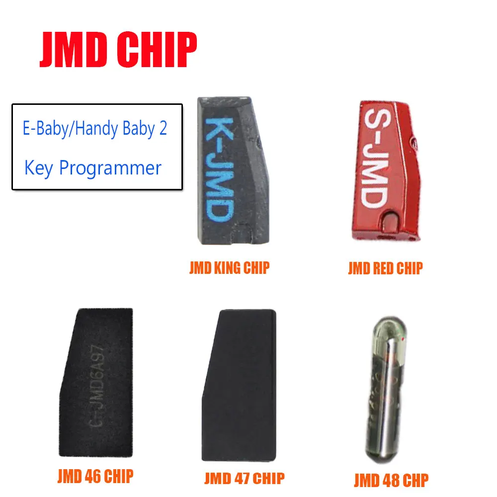 JMD Super Vermelho/Rei Azul JMD48 JMD46 ID46/47/48/4C/4D/T5/G Transponder Chip E-Baby/Prático Bebê 2 Chave Programador Chave do Carro Chips
