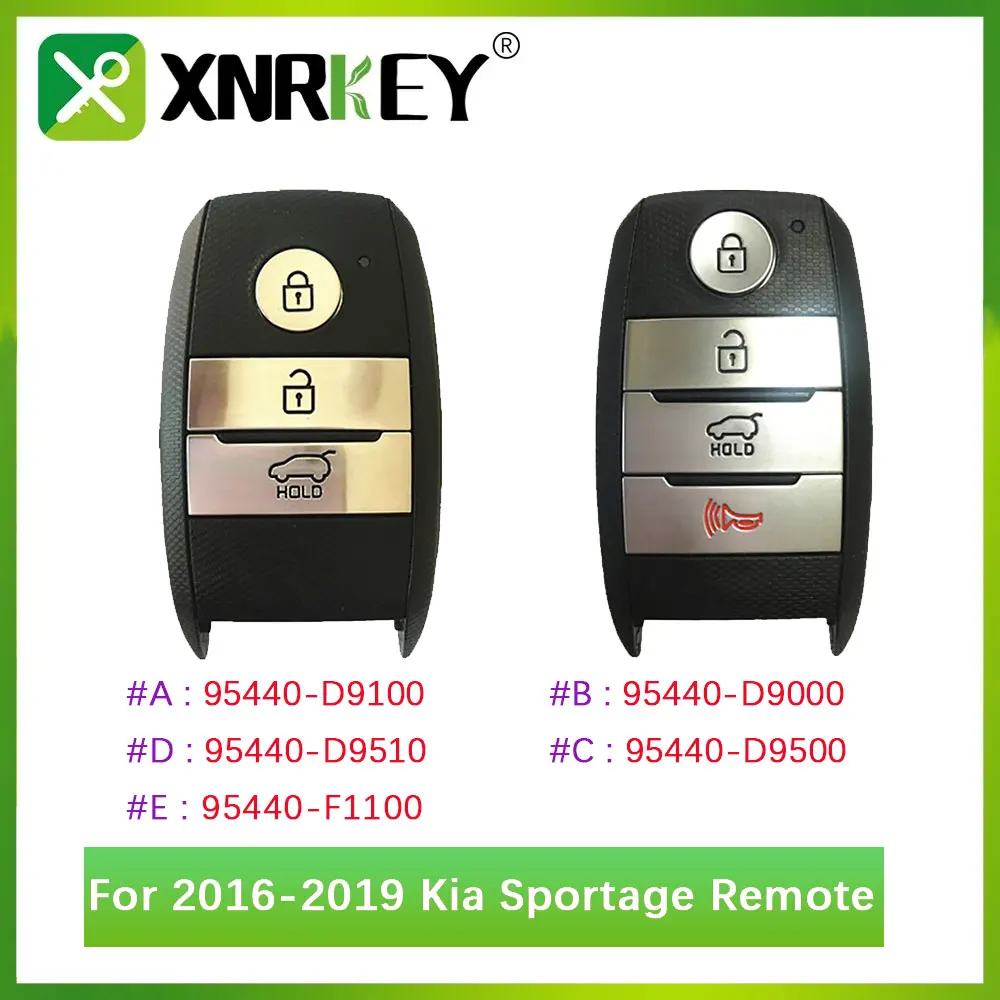 XRNKEY de Reposição Para Kia Sportage 2016-2019 Chave Inteligente 95440-D9100 95440-D9000 95440-D9500 95440-D9510 95440-F1100 3/4